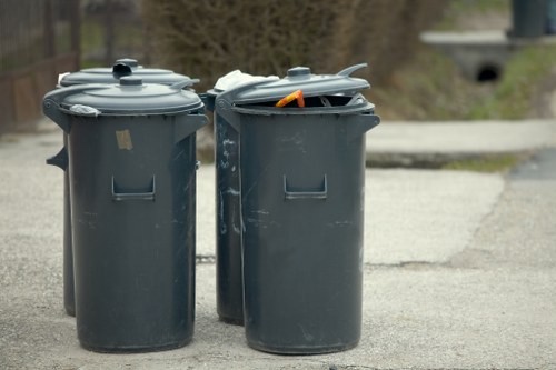 Commercial rubbish collection service at a local business