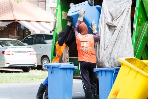 Customer service support for rubbish removal