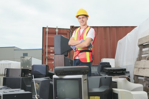 Employees managing business waste in Plumstead